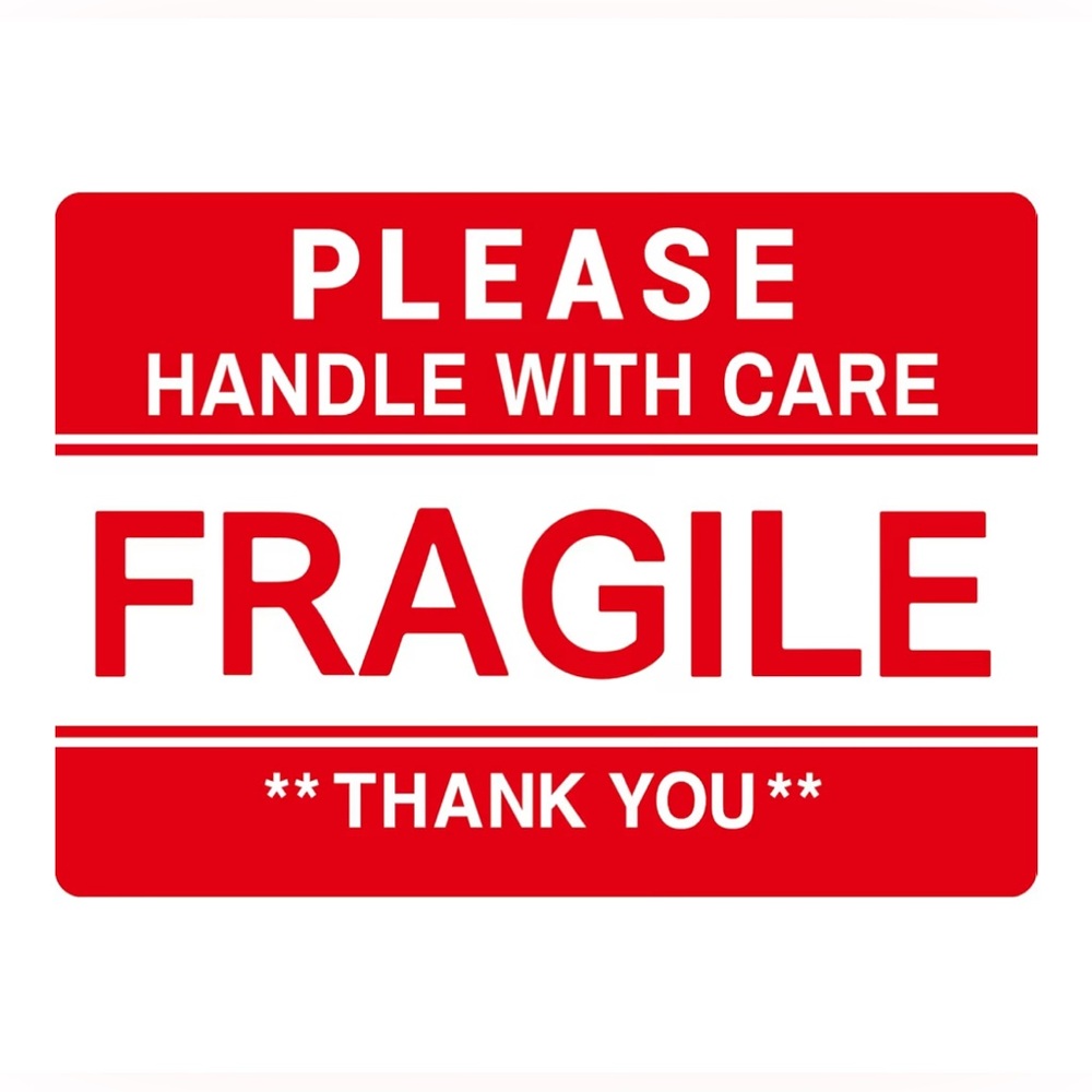 Fragile Stickers - 72 Stickers Total